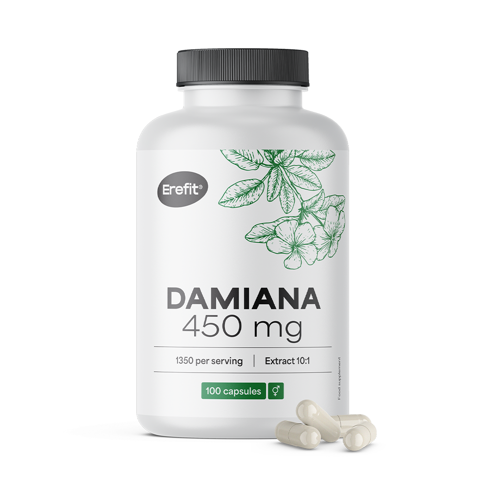 Damiana 450 mg - ekstrakt 10:1Damijan 450 mg - ekstrakt 10:1