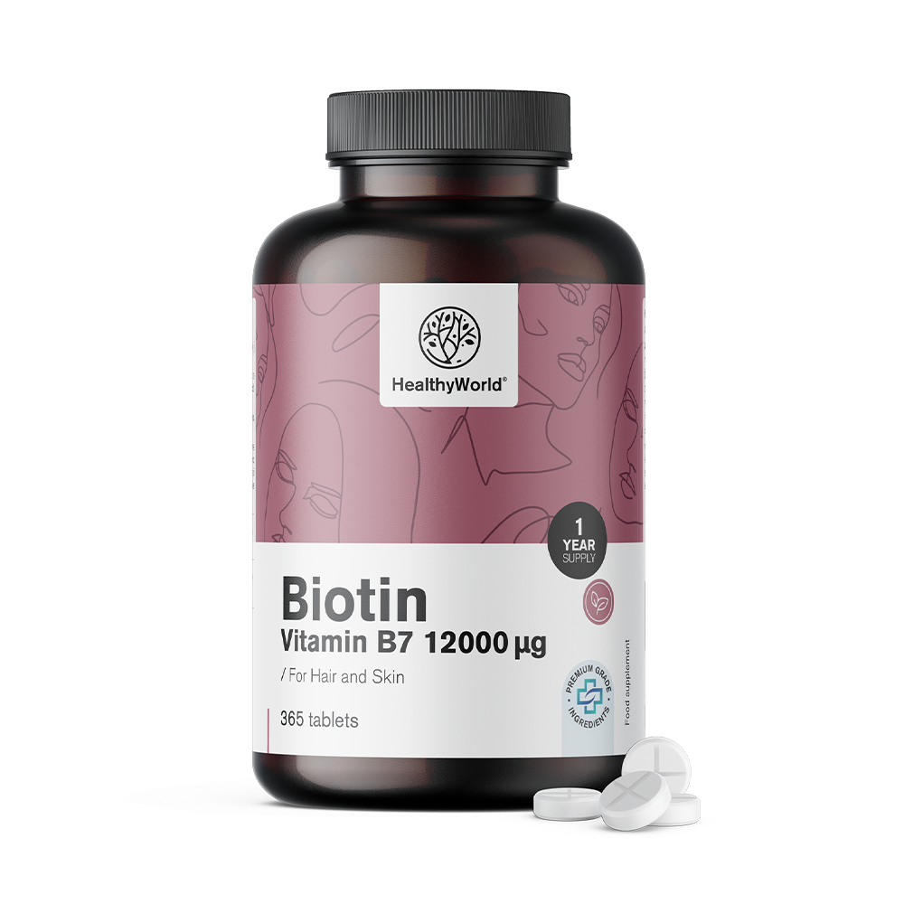 Biotin 12000 µg u tabletama.