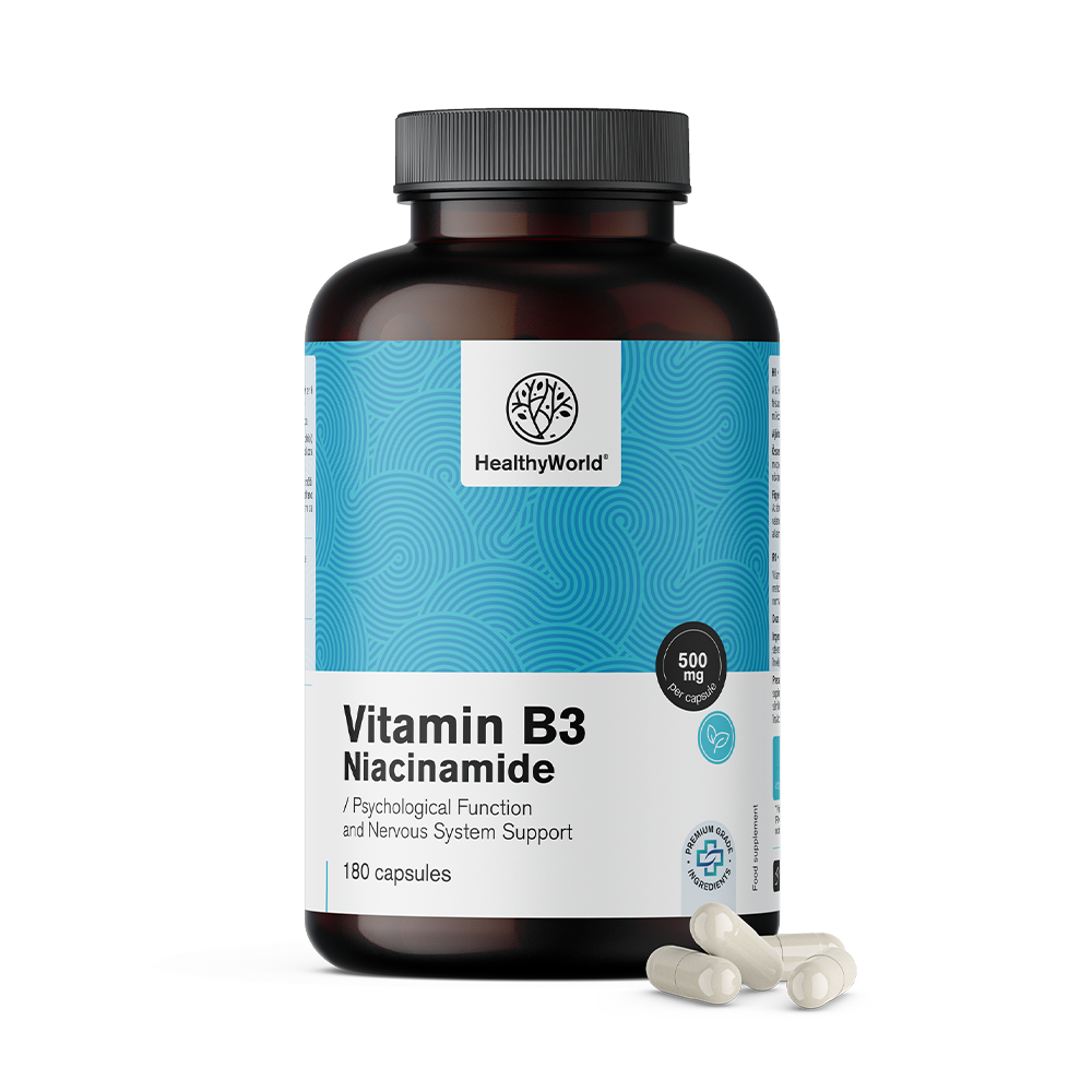 Vitamin B3 500 mg u kapsulama.