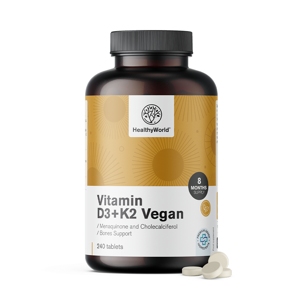 Veganski vitamin D3 + K2